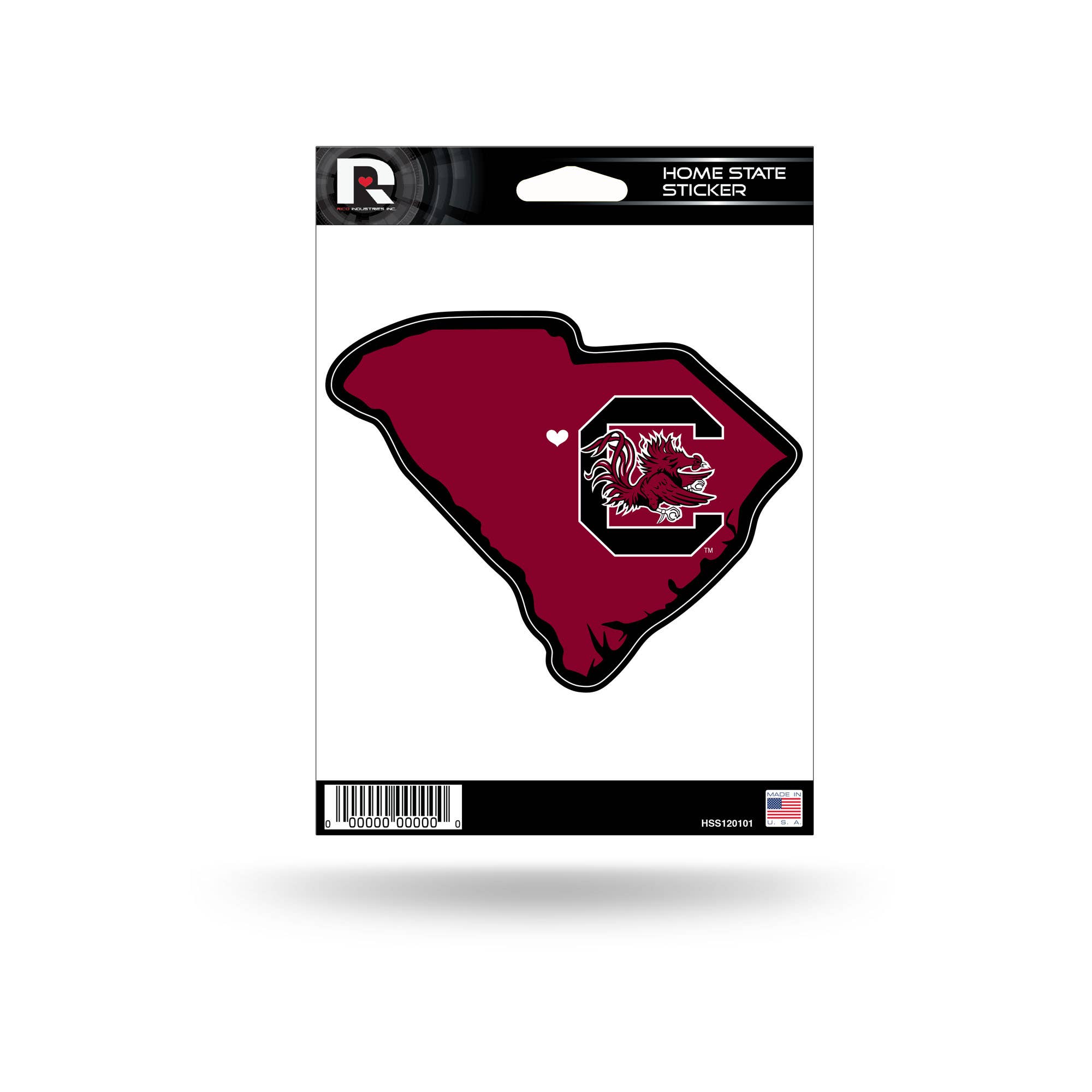 Rico Industries - Wholesale Sticker - NCAA  South Carolina Gamecocks  Home State Sticker0