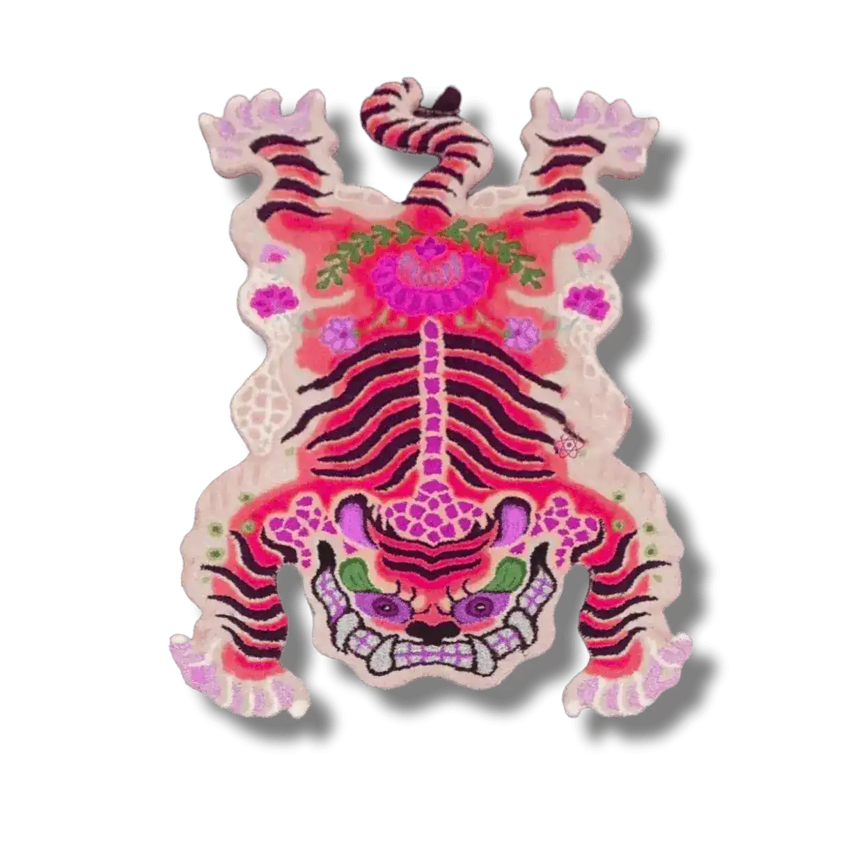 Maia Homes - Wholesale Area Rug - Chinoiserie Tibetan Tiger Hand Tufted Wool Rug - Pink1