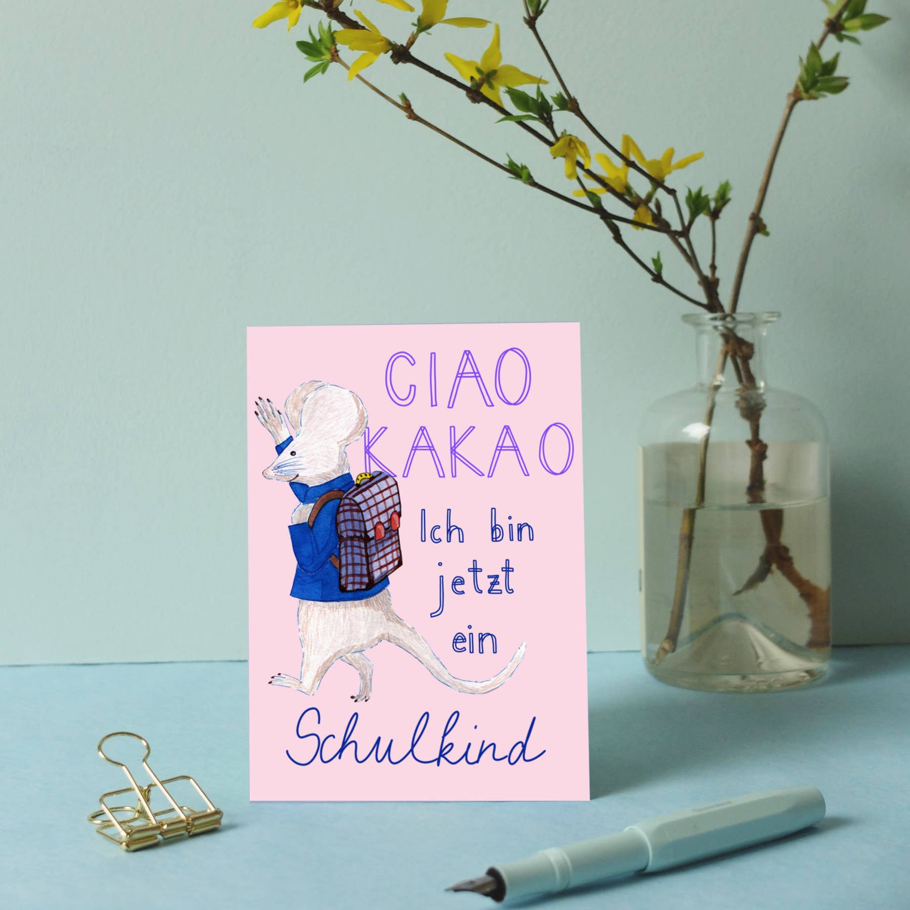 Wonder Of Today - Wholesale Postcard - Postcard School Mouse Ciao Cocoa1