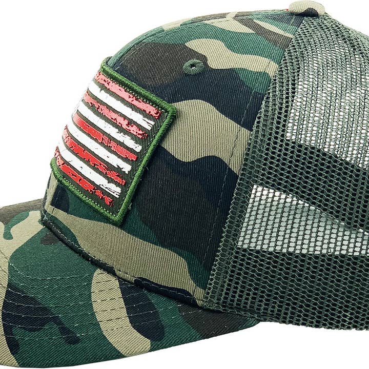 KBETHOS - Wholesale Trucker Hat - Men's - FLAG UV PRINT PATCH MESH BACK BALLCAP34