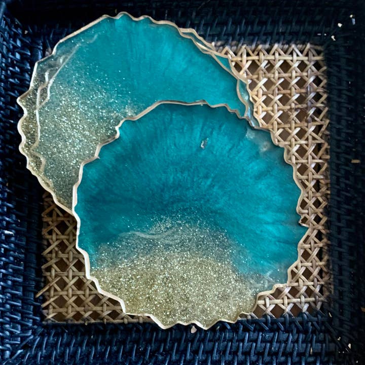 On The Rocks - Wholesale Coasters - Round Glitter Coasters12