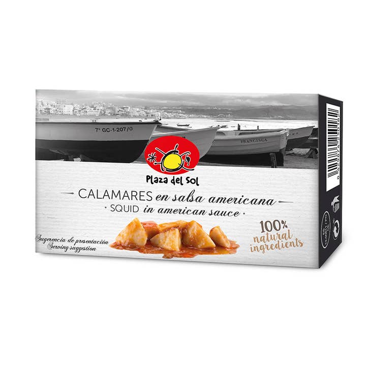 Plaza del sol - Wholesale Sauce - Squid (Pieces) in American Sauce 115g0