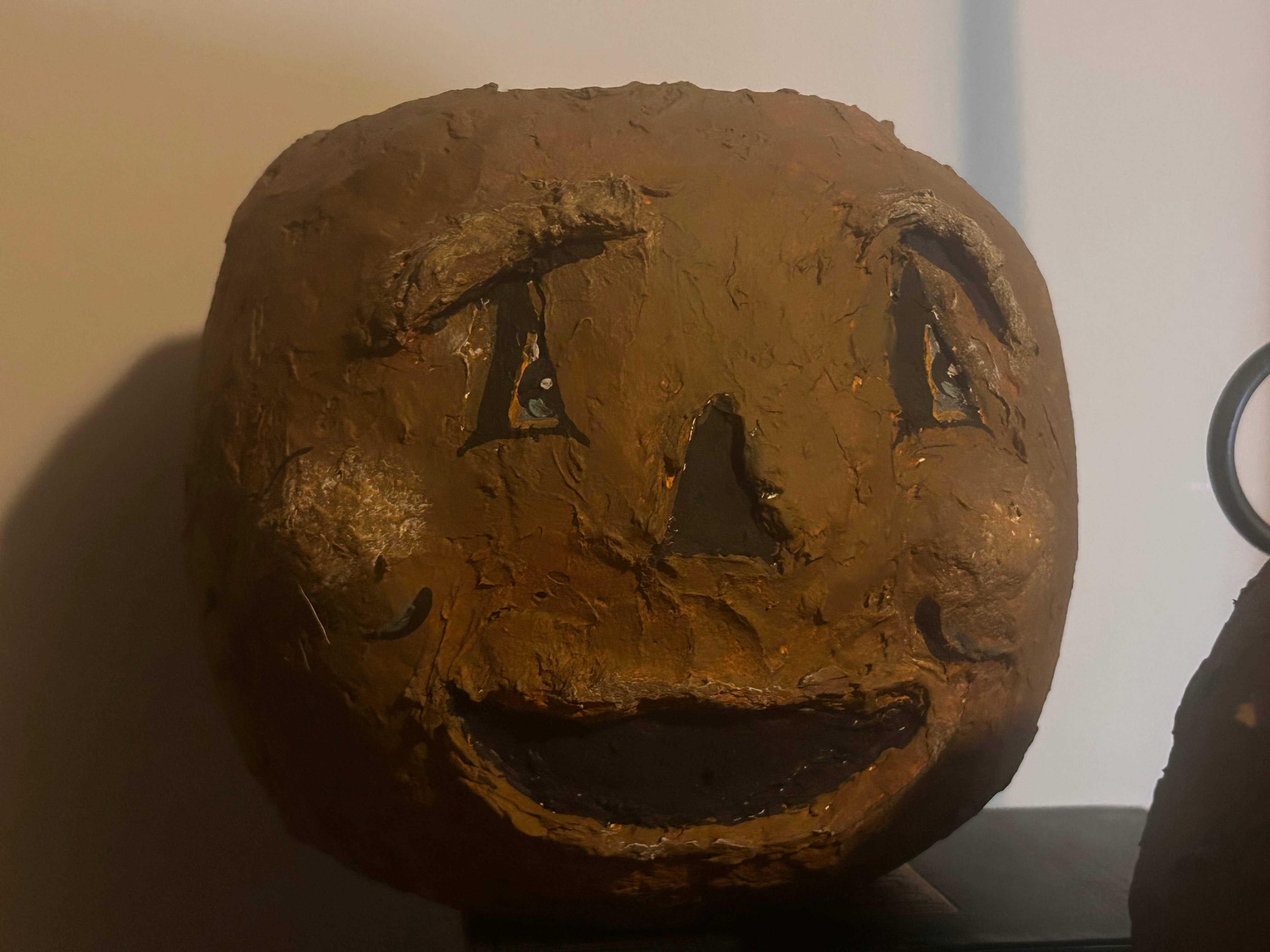 The Cranberry Cornstalk Co. - Wholesale Decorative Tabletop Object - Paper Mache' Pumpkin1