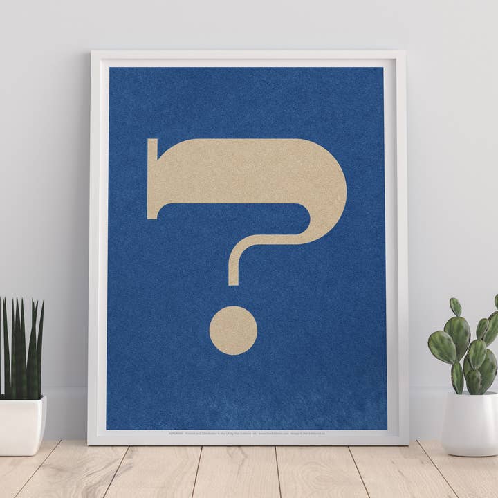Question Mark Letters - 11X14” Premium Art Print for wholesale by Star Editions