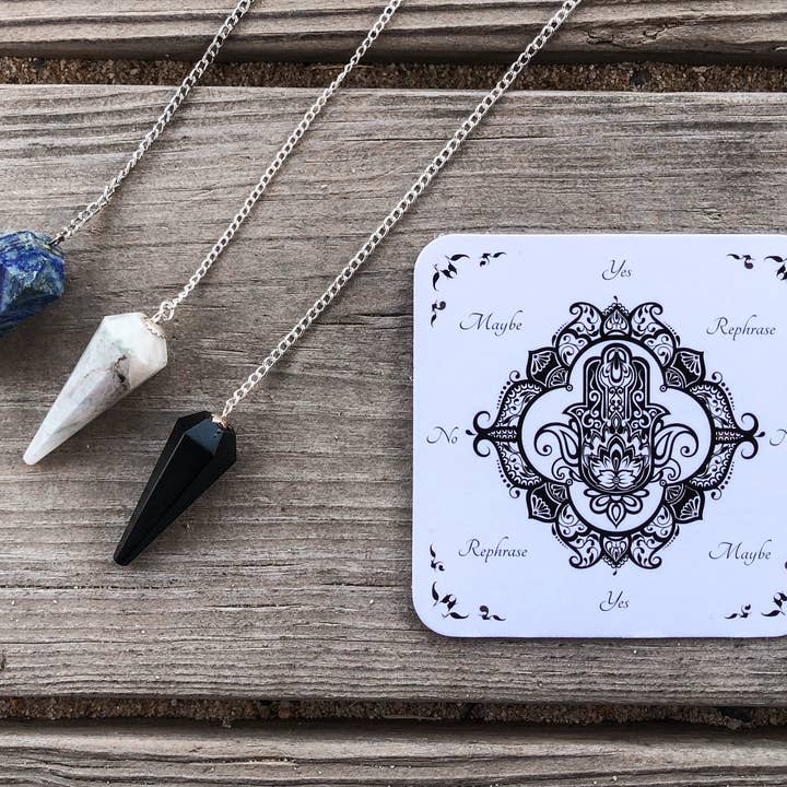 Mindful Intentions® - Wholesale Meditation Supplies - Smoky Quartz Pendulum with Pendulum Board & Instructions2