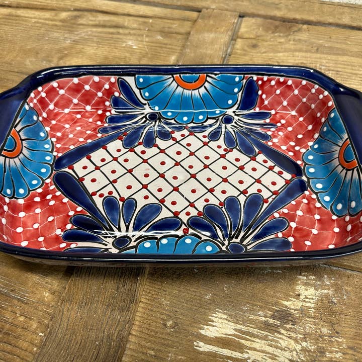My Amigos Imports - Wholesale Platter - CLEARANCE-Talavera Ceramic Rectangular Party Platter-16x101