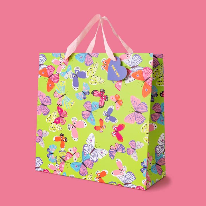 Taylor Elliott Designs – wholesale Gift bag – Butterflies Gift Bags (3 Sizes) - Min. 4