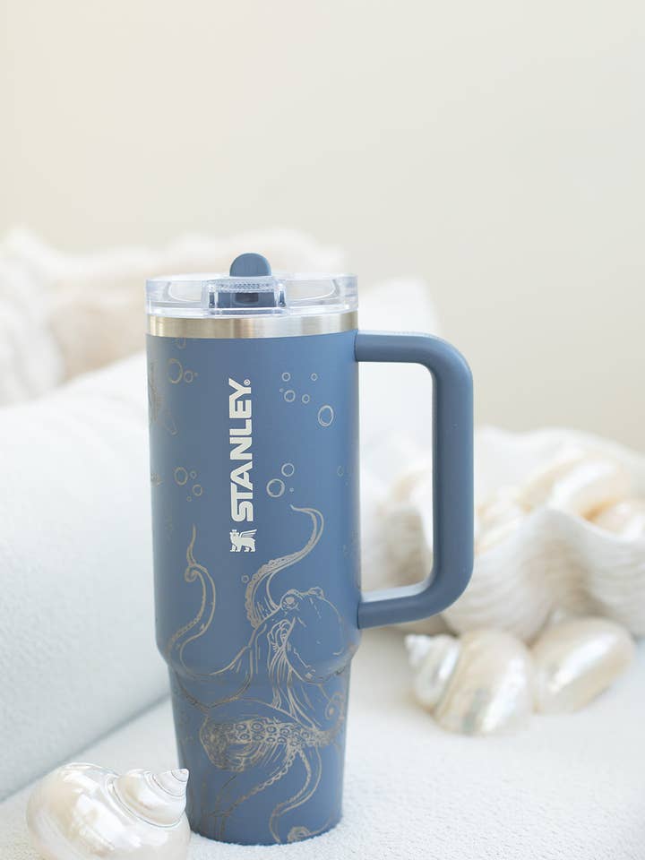 SEA LIFE ENGRAVED STANLEY 30OZ STAINLESS STEEL TUMBLER for wholesale by KNOTS + NOOK