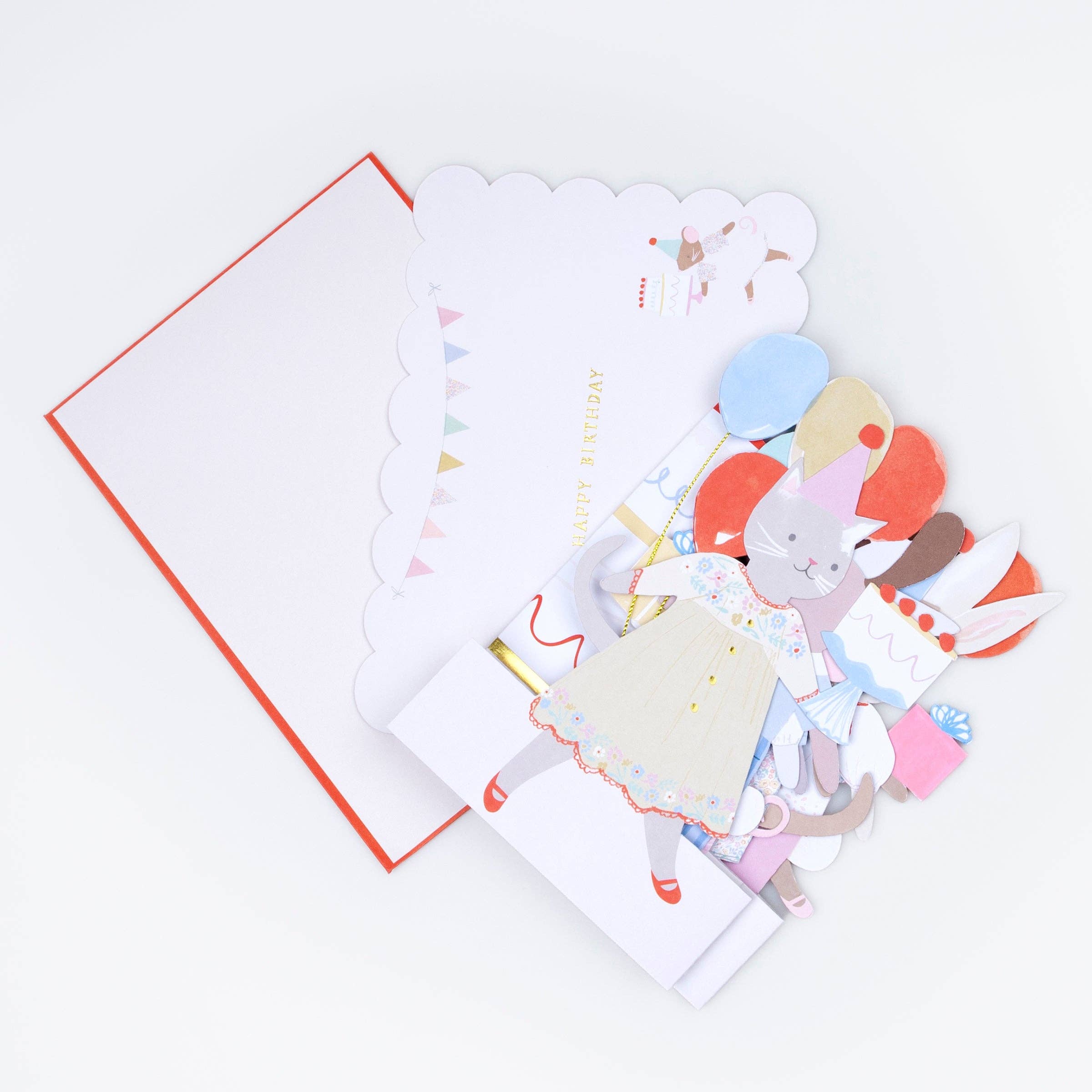 Meri Meri - Wholesale Birthday Card - Animal Friends Birthday Card3