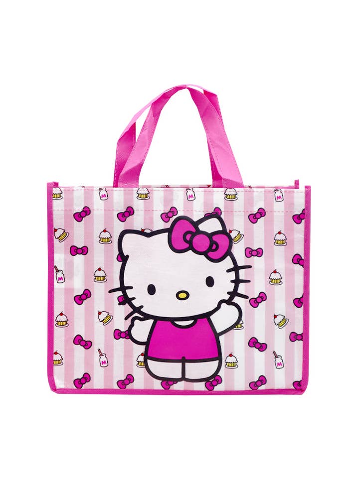 UPD OINME Hello Kitty Pink Medium Eco Friendly Tote Bag - 24 for wholesale by PINEAPPLE Beauty