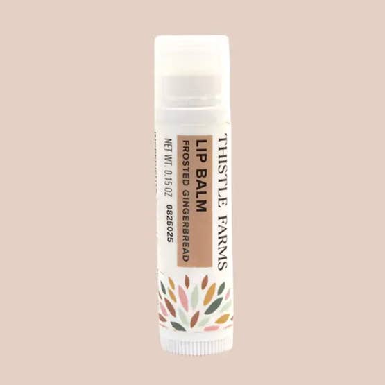 Frosted Gingerbread Holiday Lip Balm for wholesale by Thistle Farms