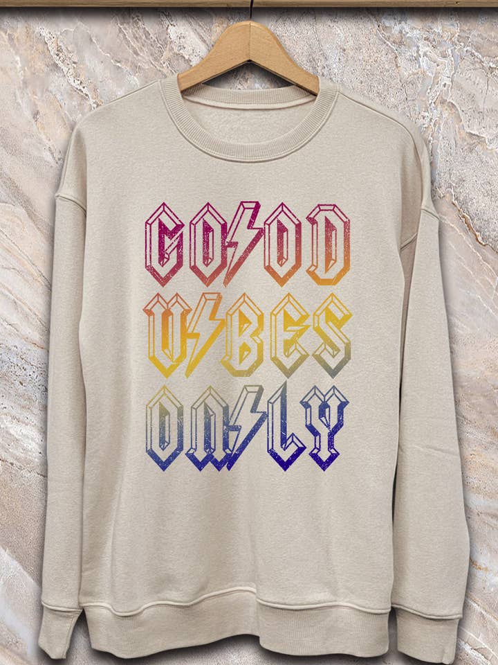 SPT-SS-225_Good Vibes Only - Chandail pour la vente par SP Tops, Inc.