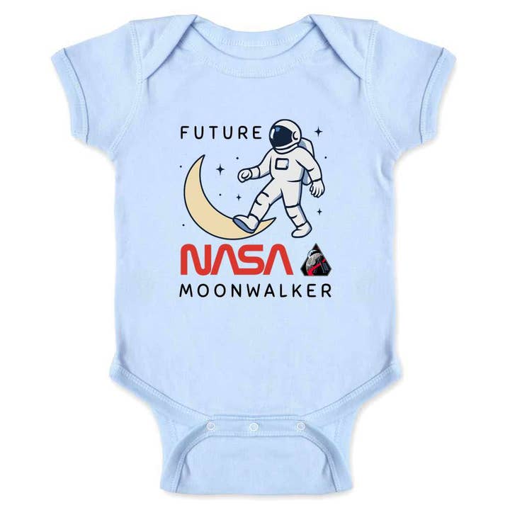 NASA Artemis II Program Future NASA Moonwalker Baby Bodysuit for wholesale by Pop Threads