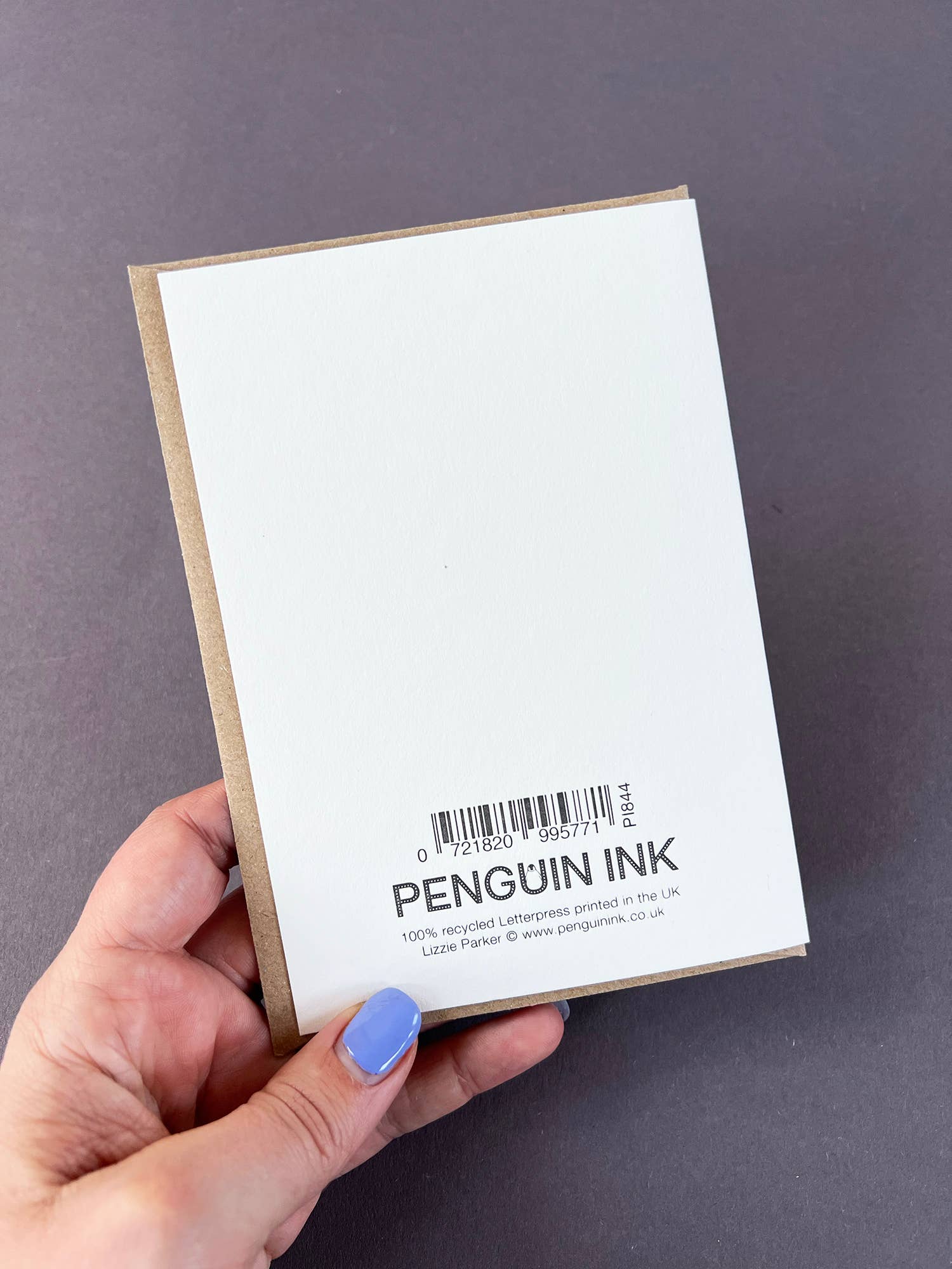 Penguin Ink – wholesale Sympathy card – No Words Letterpress Card 5