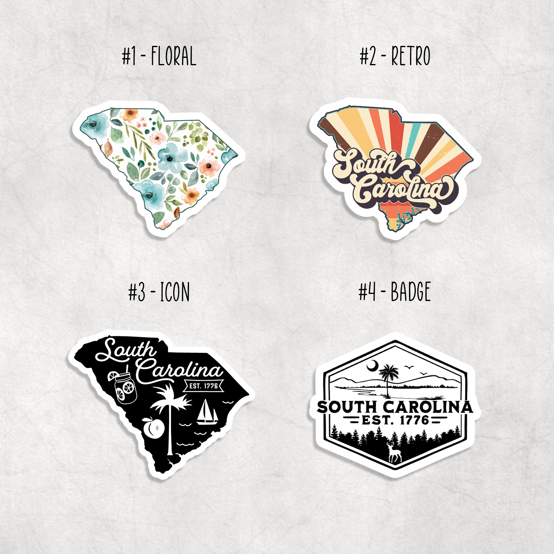 Expression Design Co - Wholesale Sticker - South Carolina Stickers1