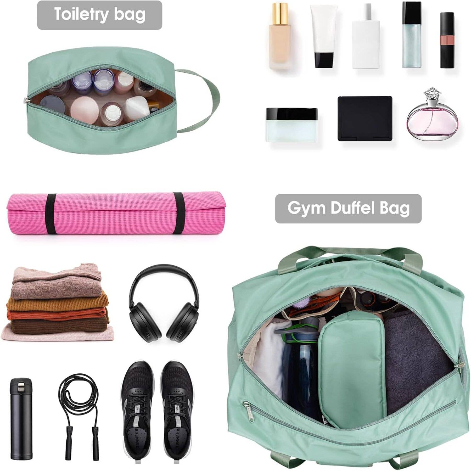 wandf – Großhandel Weekender-Tasche – Damen – Ceneda 20" Sporttasche mit Nassfach und Schuhfach21