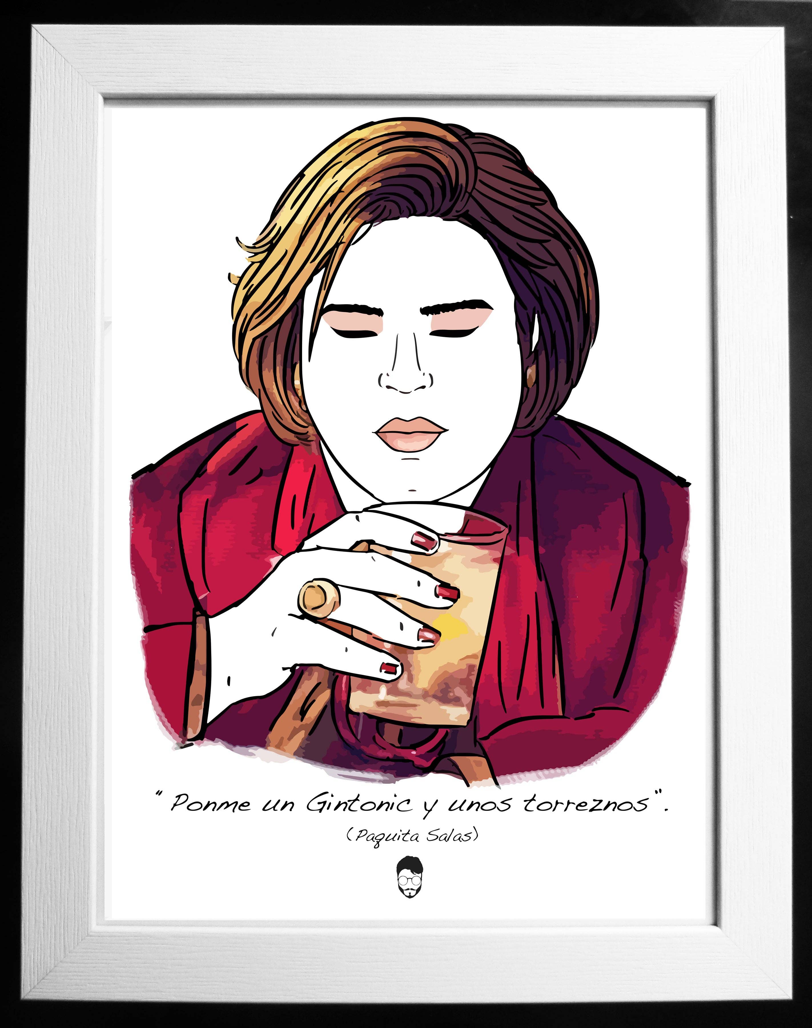 El loco del Pelo Rizo - Wholesale Art Print - Paquita Salas