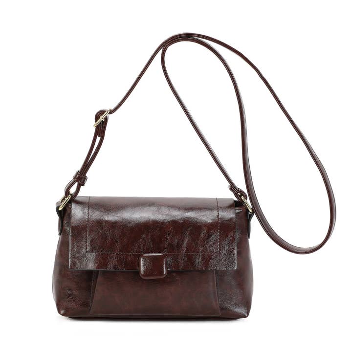 INES DELAURE - Wholesale Shoulder Bag - Women's - Zipped flap crossbody bag5