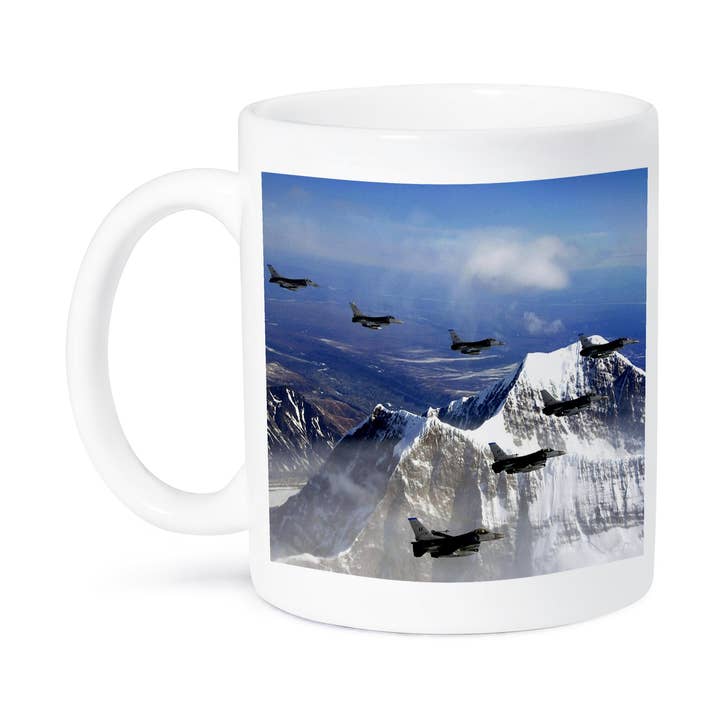 3dRose - Wholesale Coffee Mug - 3dRose, F16 Over Alps, Mug8