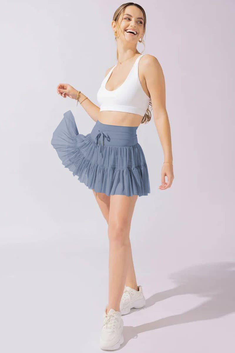 Lily Clothing - Wholesale Skirt - Women's - WOMEN'S HIGH WAIST LACE-UP PLEATED SKIRT10