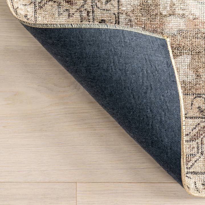 Beige Hillstone Collection Ahmeira Traditional Vintage Medallion Area Rug for wholesale on Faire8