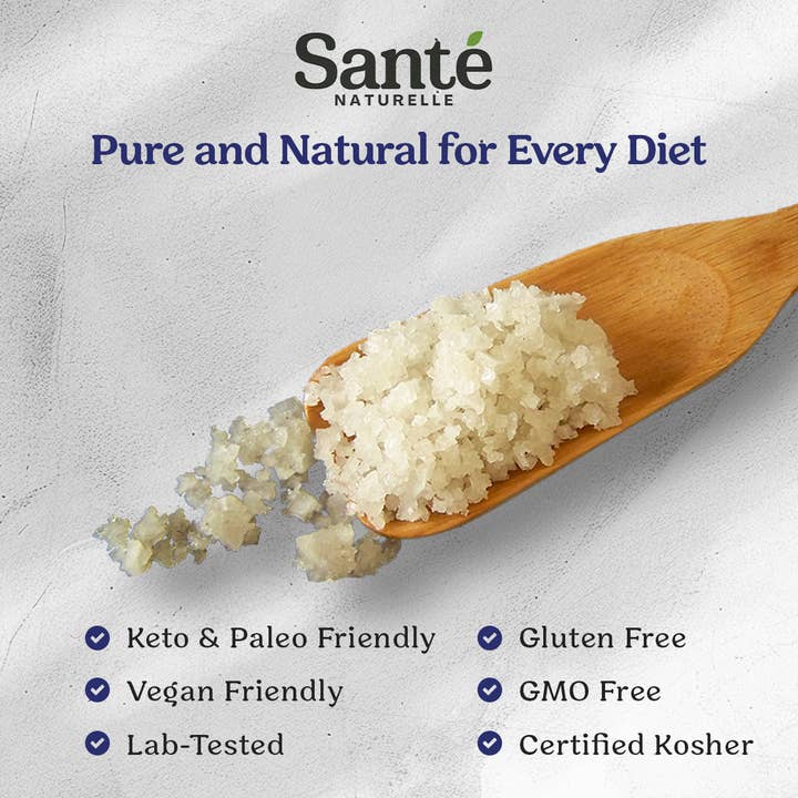 Sante Naturelle Salt - Wholesale Salt - French Celtic Sea Salt Grey Coarse 8oz Shaker3