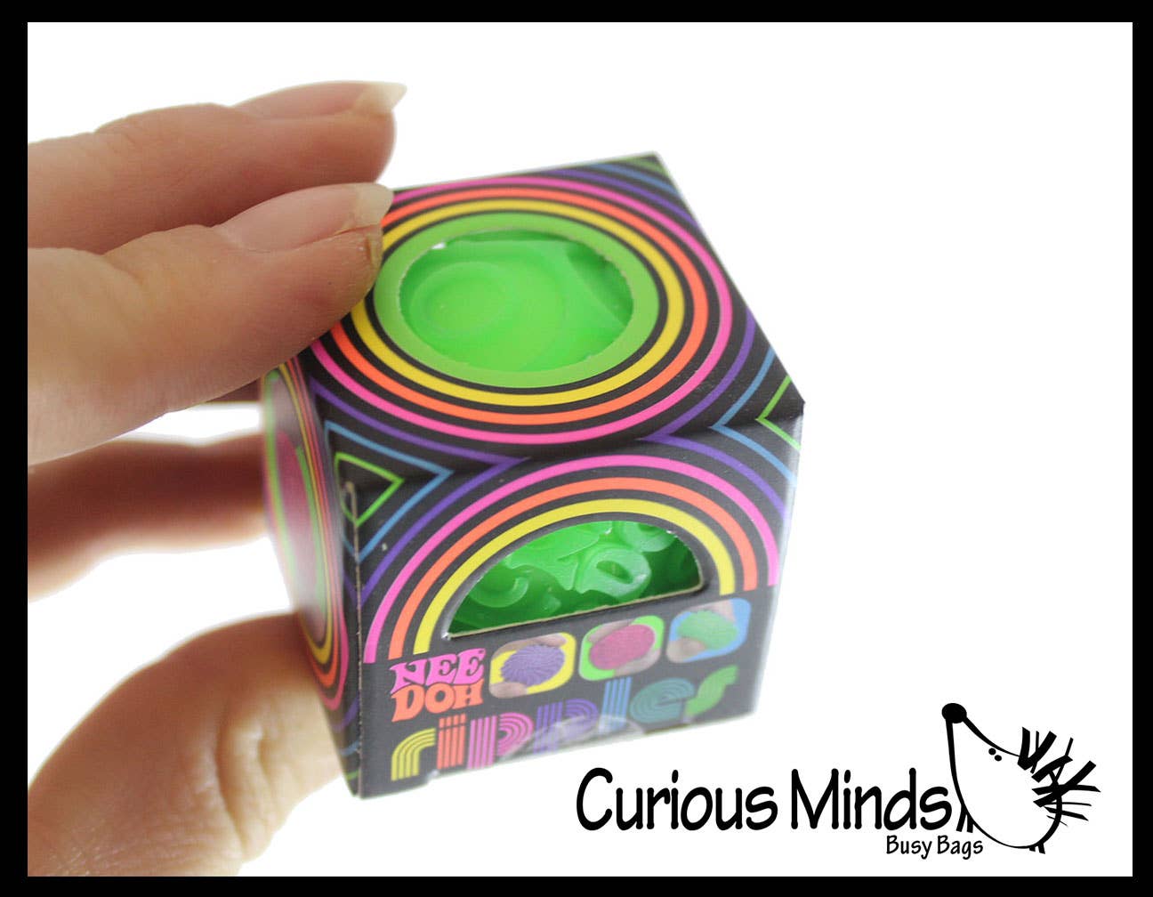 Curious Minds Toys - Vente Jouet mou – enfant et bébé - 1 NeeDoh mini stress ball assorti rempli de pâte douce extensible5