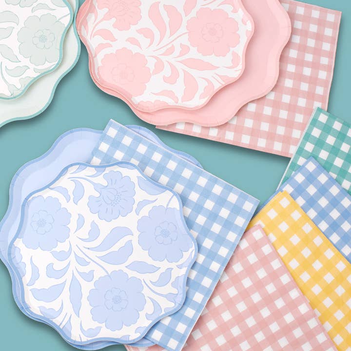 Tovaglioli di Carta a Quadretti Pastello – Usa e Getta per la vendita all'ingrosso da parte di Joy Ladder LLC