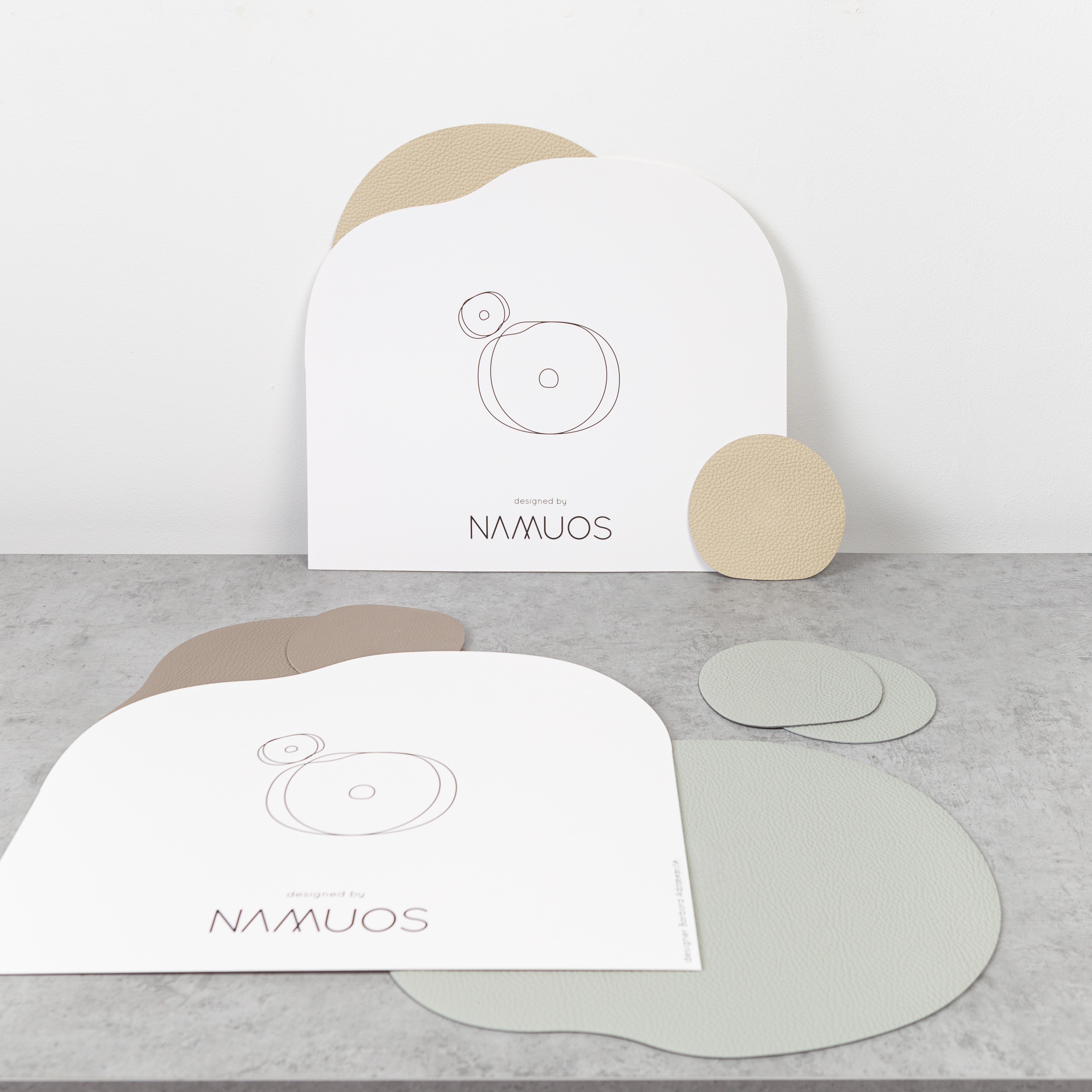 NAMUOS - Wholesale Placemat - Leather placemat, coaster MILLSTONES8