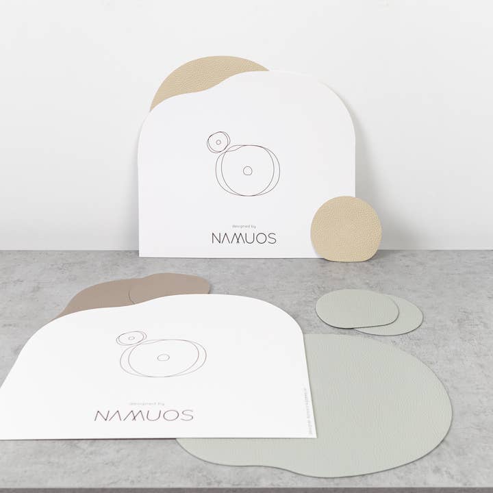 NAMUOS - Wholesale Placemat - Leather placemat, coaster MILLSTONES8