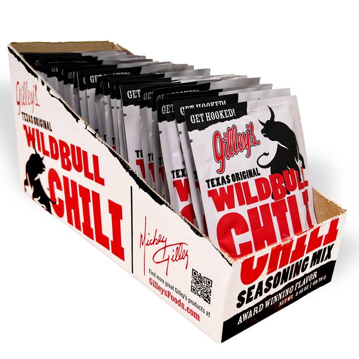 Gilley's Food & Beverage - Wholesale Dried spice mix - Gilley's Wild Bull Chili Seasoning MIx1