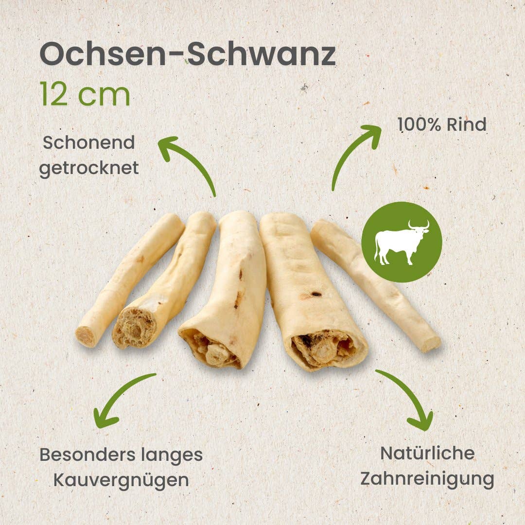 Kauartikel.com GmbH – wholesale Hundben/bitleksak - Hund – Oxtail cirka 12 cm naturligt hundtugg3