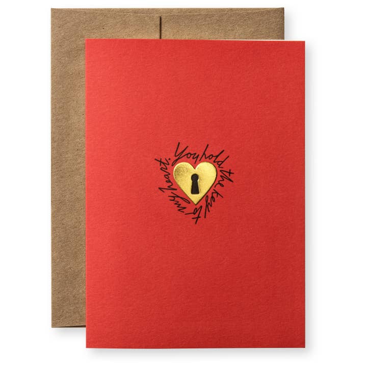 Love Lock Greeting Card for wholesale by Karen Adams Designs