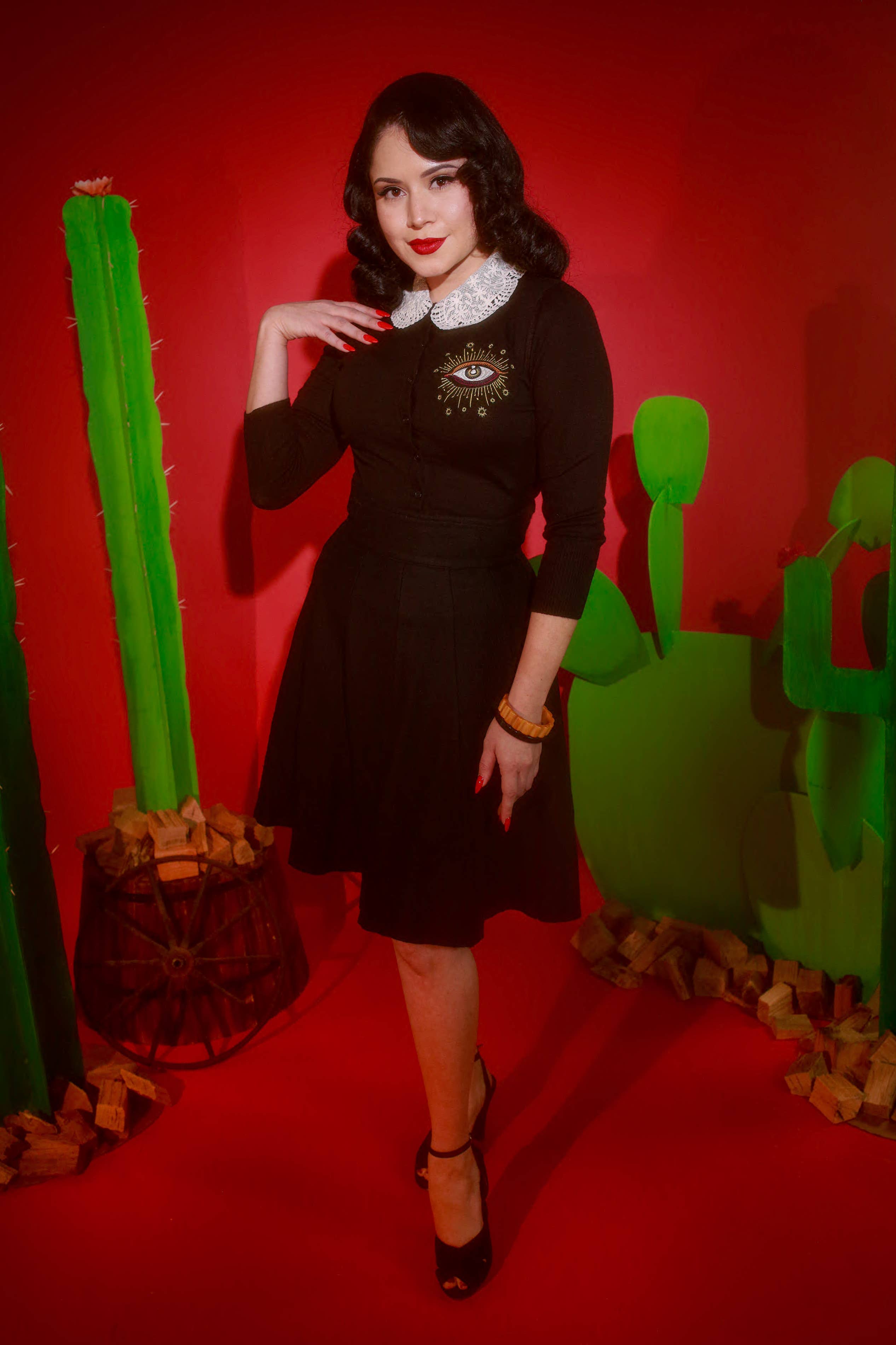 Mischief Made – wholesale Kofta - Dam – Third Eye kofta i svart5