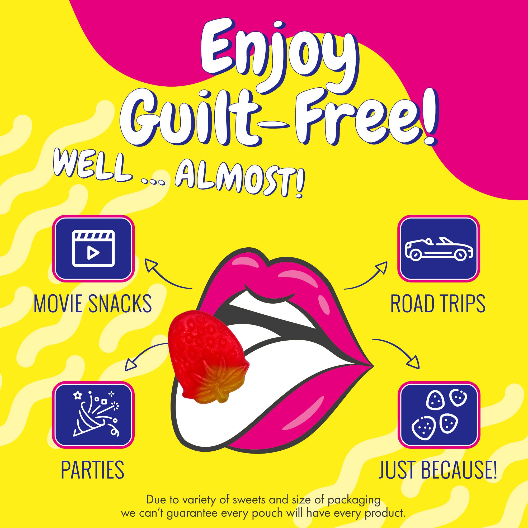 Sweet Yourself Ltd. - Wholesale Gummy - Assorted Fizzy Vegan Sweet Snack Pack - 100g - Eco7