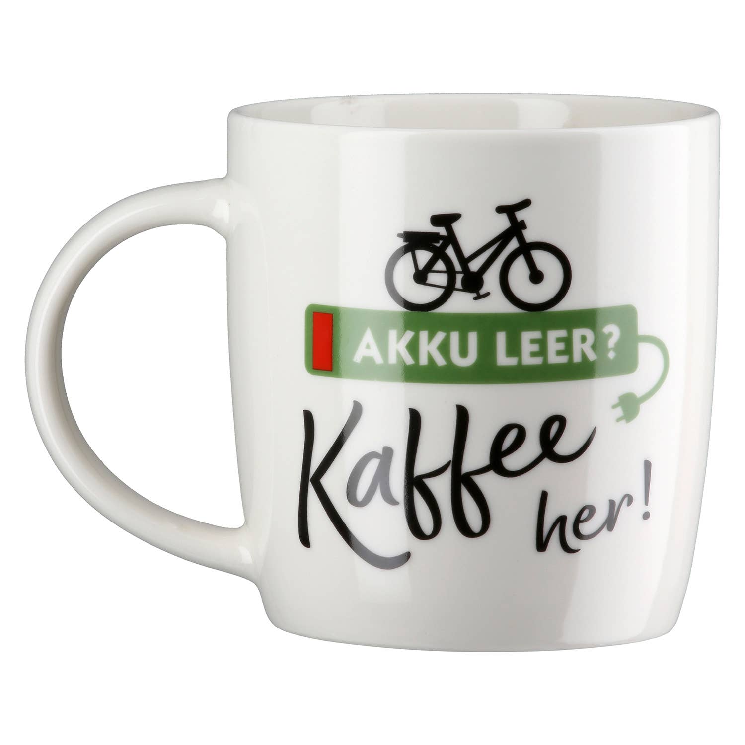 Cup / Mug Bicycle Love white H. 9 cm, PU 6 for wholesale on Faire2