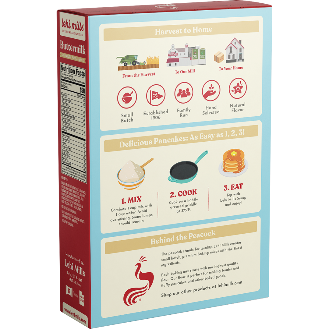 Lehi Mills - Wholesale Pancake Mix - Buttermilk Pancake Mix1