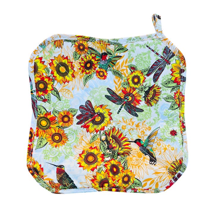 BIRDS AND SUNFLOWERS SILLI PLATE COZY for wholesale by Two Lumps of Sugar