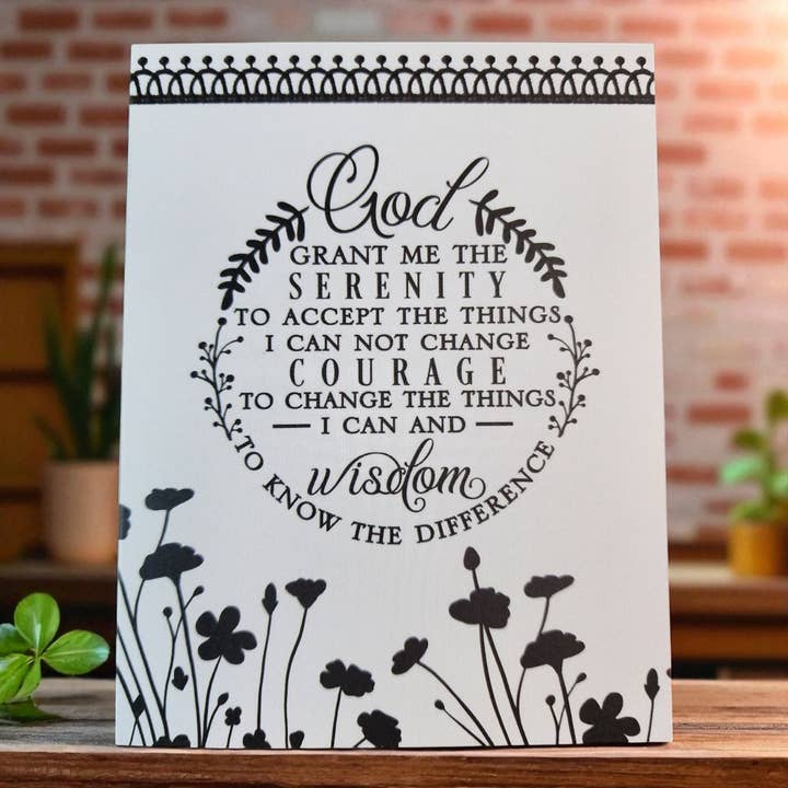 Greeting Card - Serenity Prayer Note Card for wholesale by Grace Mercantile