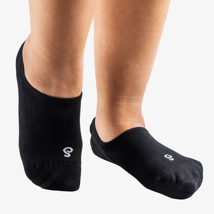 No-Show Socks | Organic Combed Cotton | Black | hipSwan UK for wholesale by hipSwan