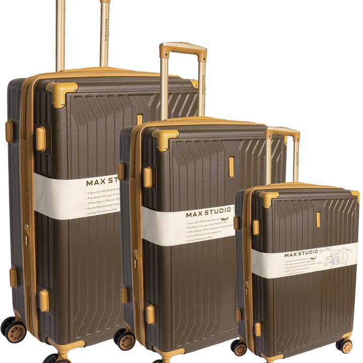 Magid - Wholesale Luggage - Max Studio The Edin ABS 3-Piece Luggage Set