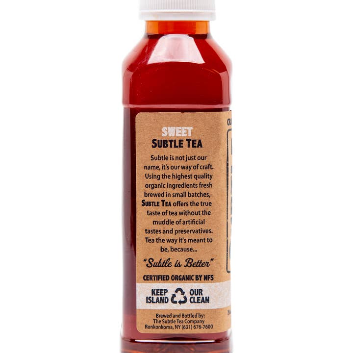 Subtle Tea - Wholesale Iced Tea - Subtle Tea Sweet - 16 oz. - Case (12 Bottles)3