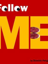 "Follow Me" - Wearing Red Sneakers - Signed Book and Illustrations by Dominic Pangborn for wholesale by Pangborn Collection