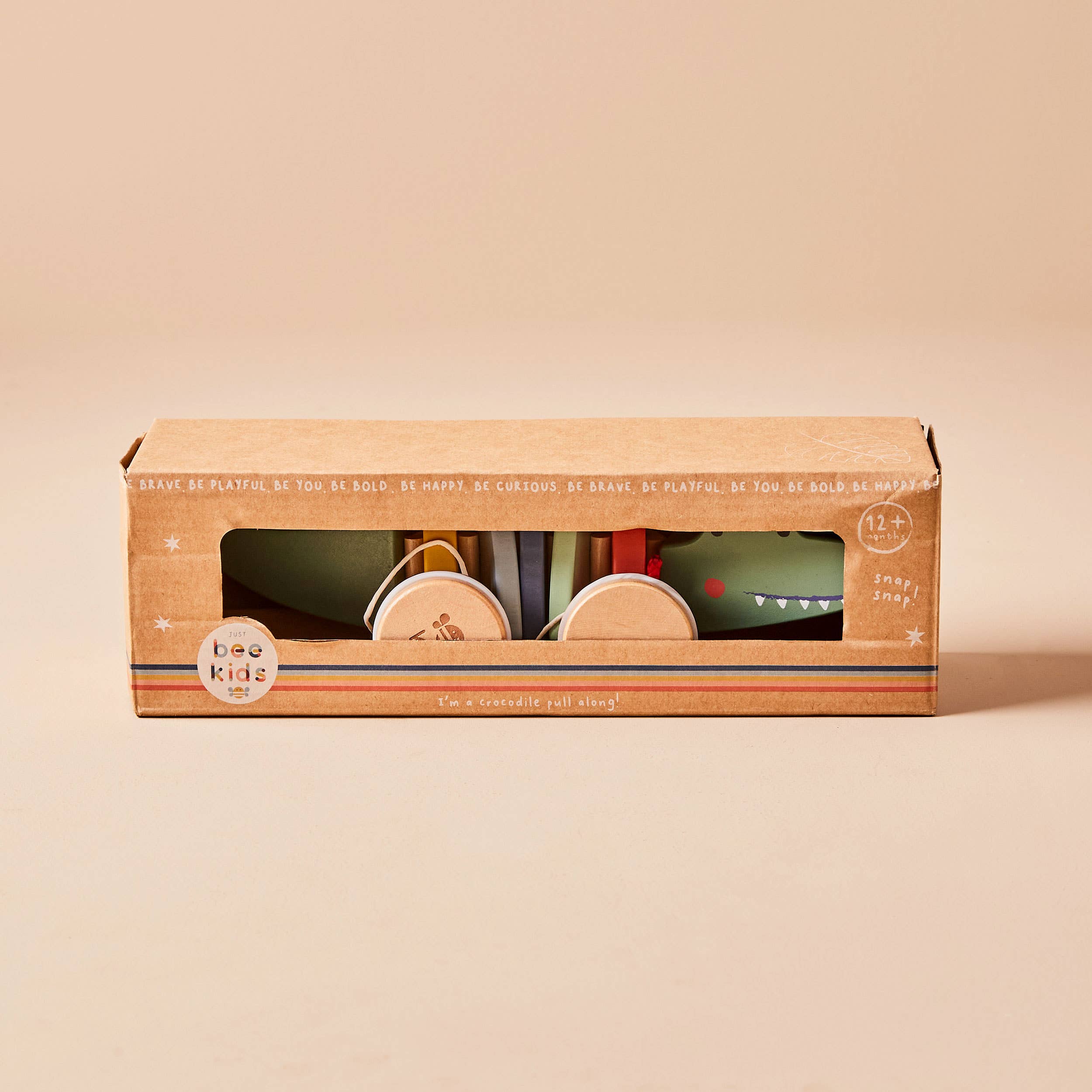 Just Bee Kids – wholesale Wood toy – Child – Just Bee Kids Wooden Crocodile Pull Along Toy FSC®1