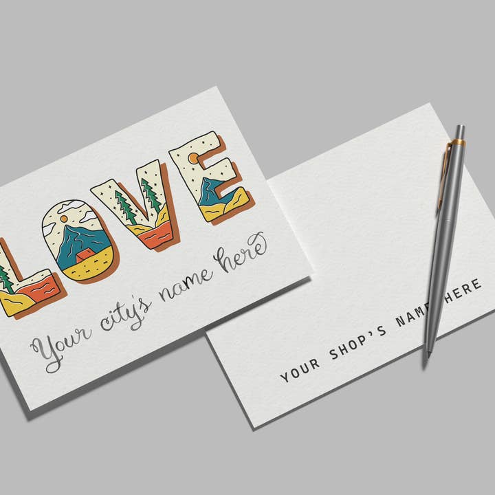 Tilpasset bypostkort - Hvidmærket til din butik for engroshandel hos PhiloPerse