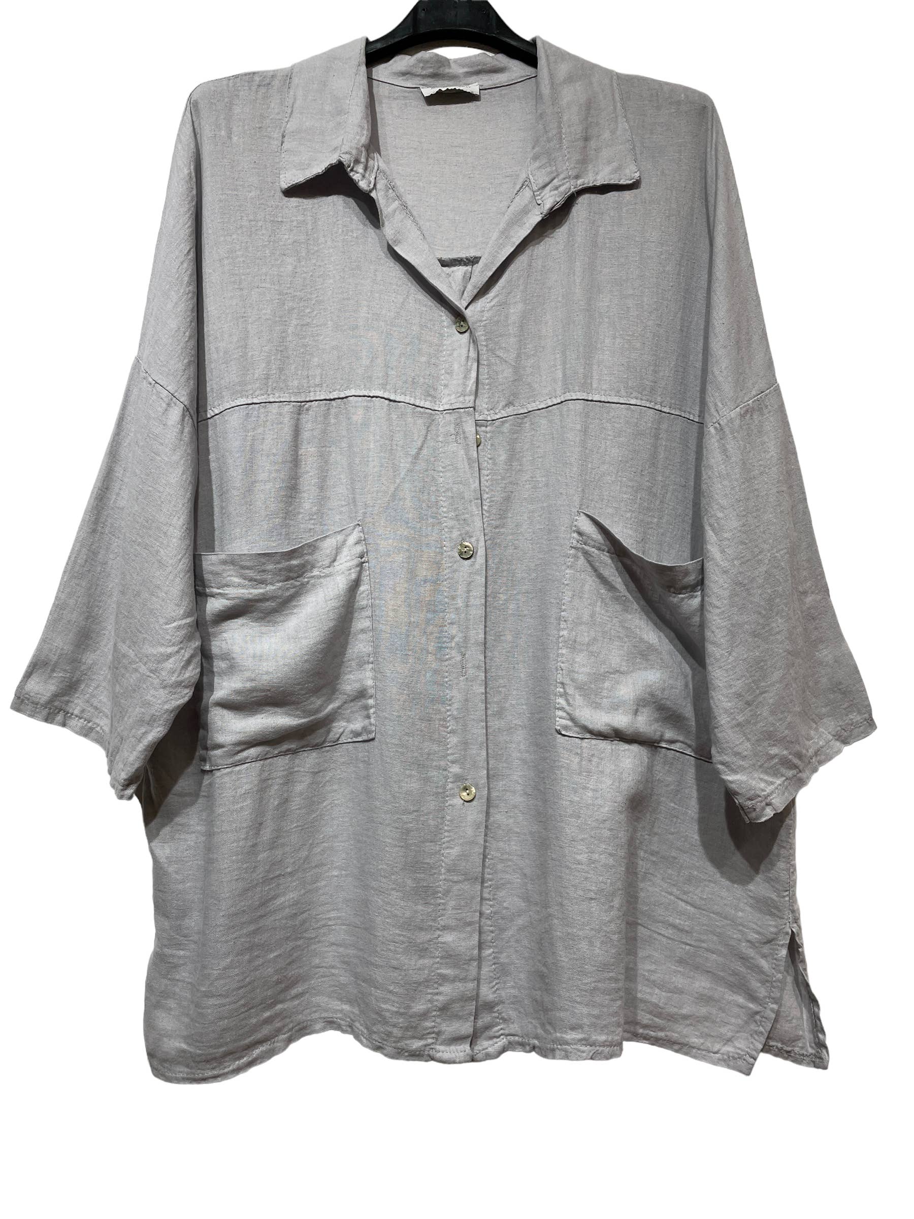 LINEN & COTTON HOUSE – wholesale Tröja med knappar – Dam – VISKOS LINNESKJORTA 45912 VÅRSOMMARKLÄDER1