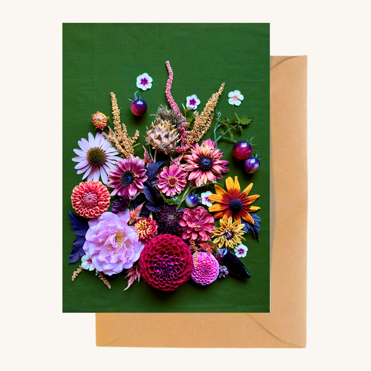 C Rose Designs - Wholesale Everyday Greeting Card - Emerald Autumn Greeting Card     0