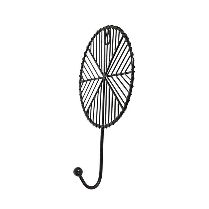 Foreside Home & Garden - Wholesale Wall Hook - SALE - Atticus Western Geometric Black Wire Wall Decor Hook4