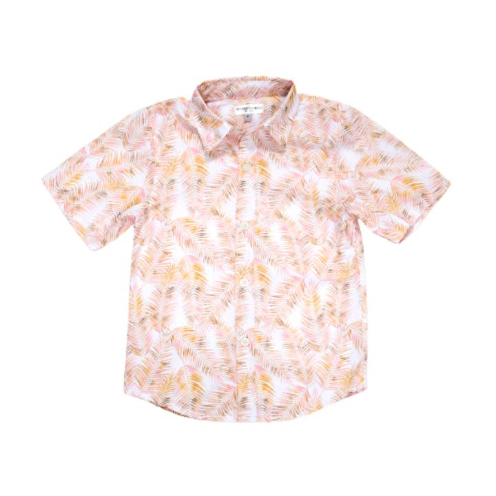 Top abotonado | Atardecer tropical para venta al por mayor de Remington Road