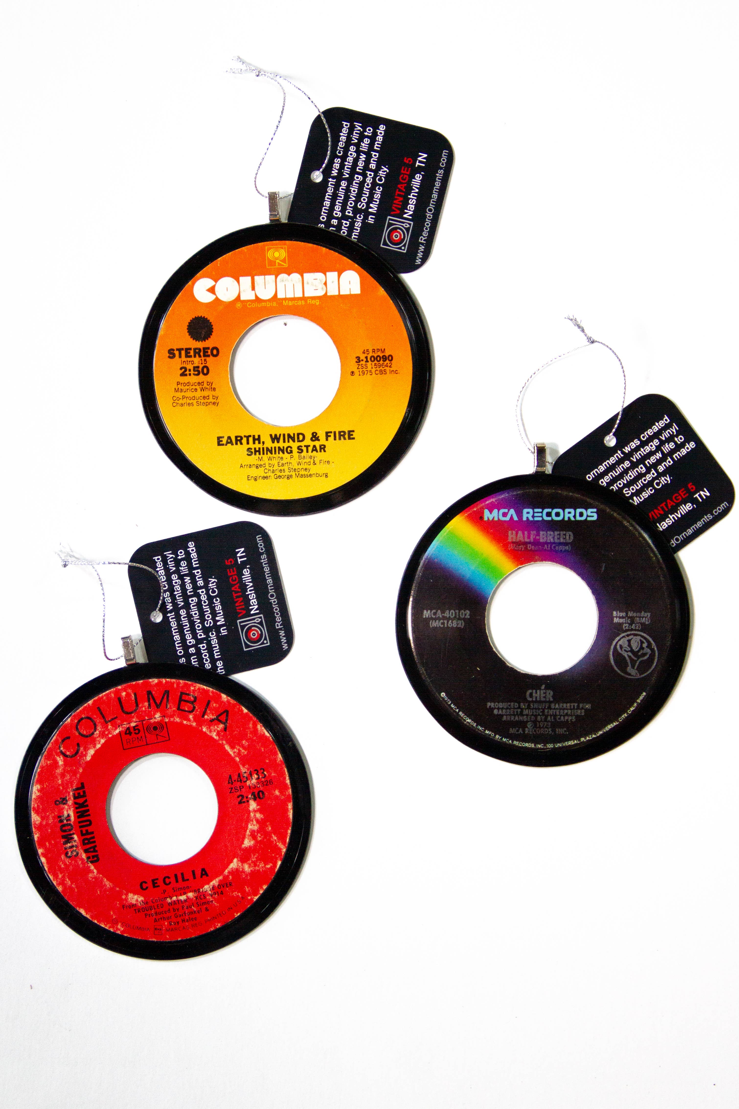 Vintage 5 - Vente Objets de décoration - Décorations de Noël pour disques vinyles - Rock/Pop - Lot 773